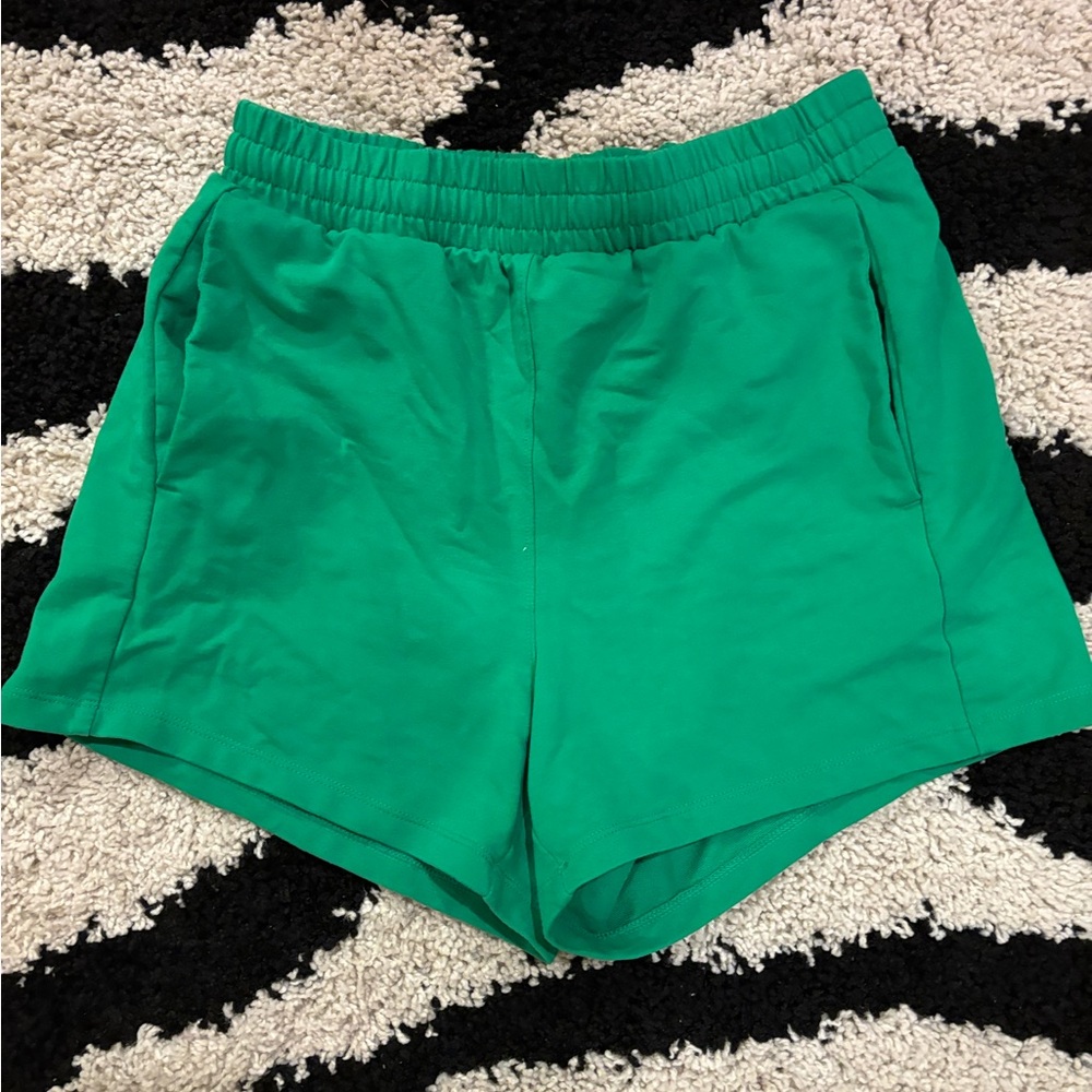 target all in motion green sweatshorts size XS